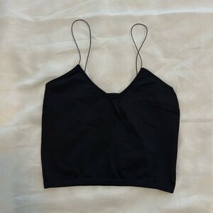 Free People Black Crop Top